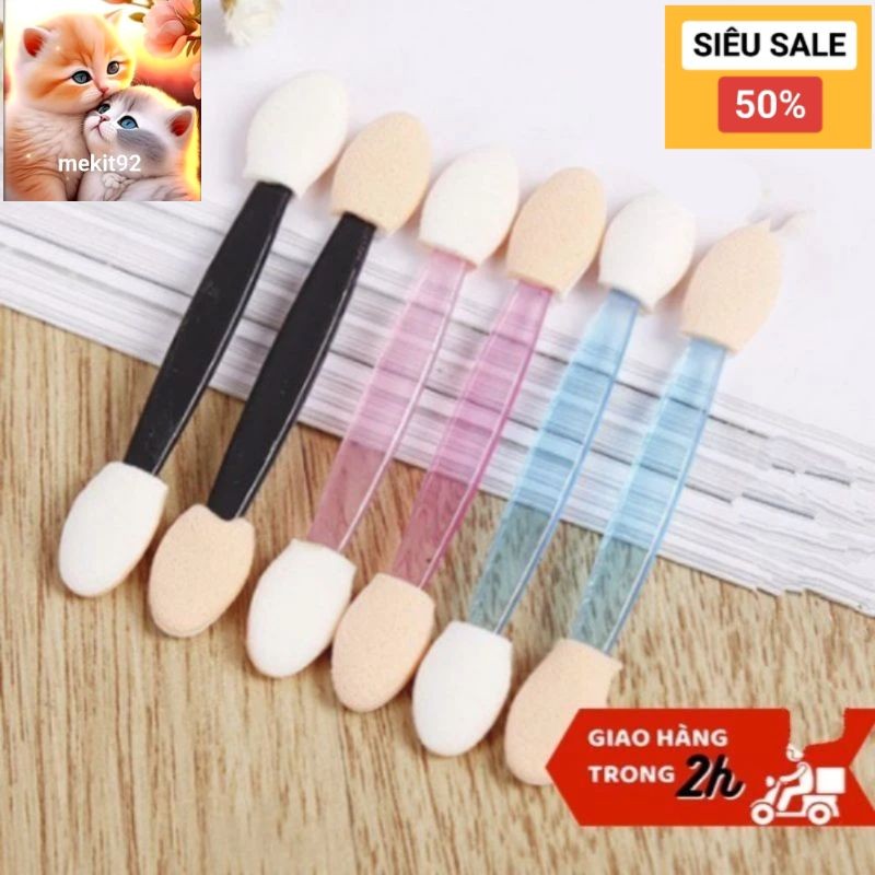 Cọ đánh phấn mắt 2 đầu