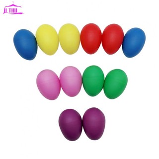 【UTHU】Maracas Rattle Easter Sound Egg 12 Pcs Latin Hand Percussion Musical Instrument