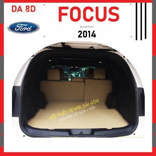 Thảm lót cốp xe FORD FOCUS 2014, Thảm lót cốp ô tô cao cấp, Không mùi, Chống trầy xước