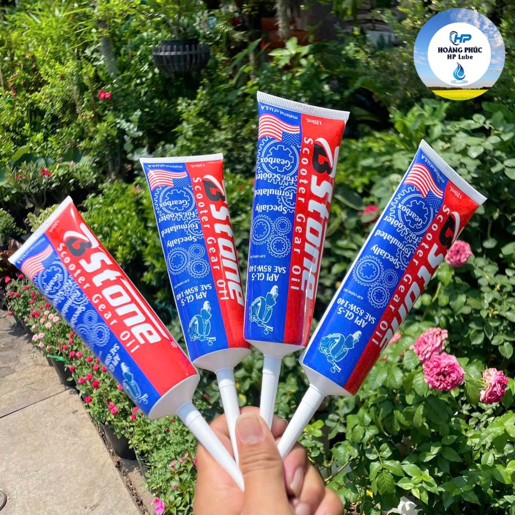 Combo 4 Nhớt Lap Chống Hú Cho Xe Tay Ga Nguyên Liệu Nhập Khẩu Mỹ Bsfone Scooter Gear Oil 120ml 85w140