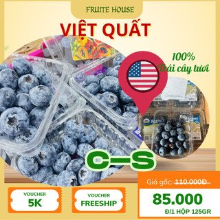 [ Ship Hỏa Tốc TP HCM ] 1 hộp Việt quất U.S.A (125g) Nam Phi ống (200g)