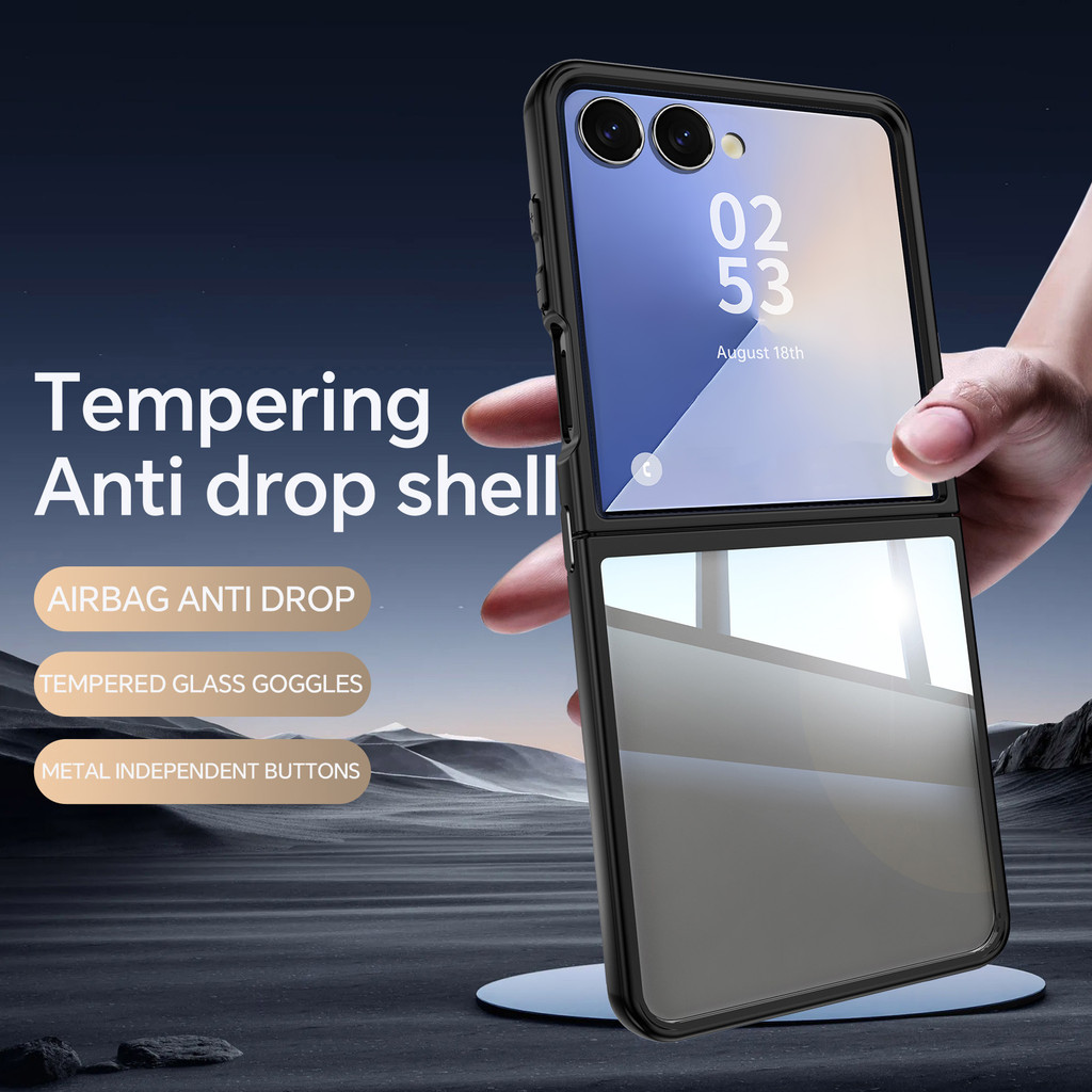 Ốp Điện Thoại Khung Đơn Giản Sang Trọng Cho Galaxy Z Flip 7 Z Flip7 Zflip7 Ốp Lưng