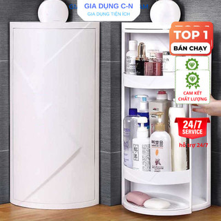  Kệ Góc Xoay 360 Độ Cao Cấp Dành Cho Nhà Tắm Nhà Bếp Bàn Trang Điểm Kệ Đa Năng Hàng Loại 1 - Gia Dụng Cường Nam 