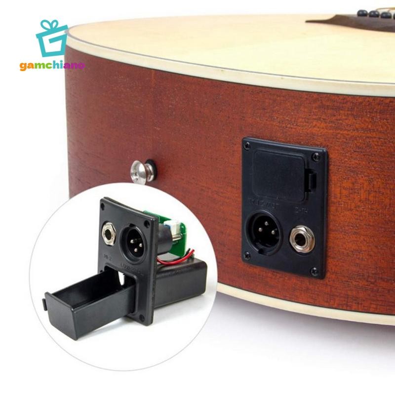 Bộ cân bằng -band Acoustic Guitar Pickup Preamp w / Màn hình LCD & Micro