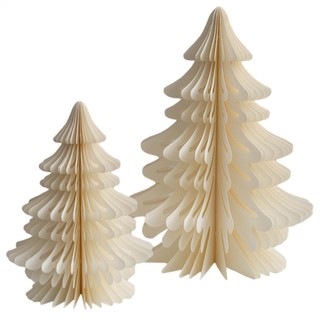 Christmas Honeycomb Table Decorations 2PCS Desktop Christmas Tree Ornament Paper Christmas Ornaments for New misevn