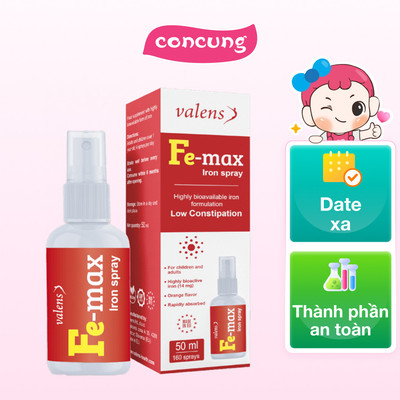 Thực phẩm bảo vệ sức khỏe Fe-max Iron Spray - concung