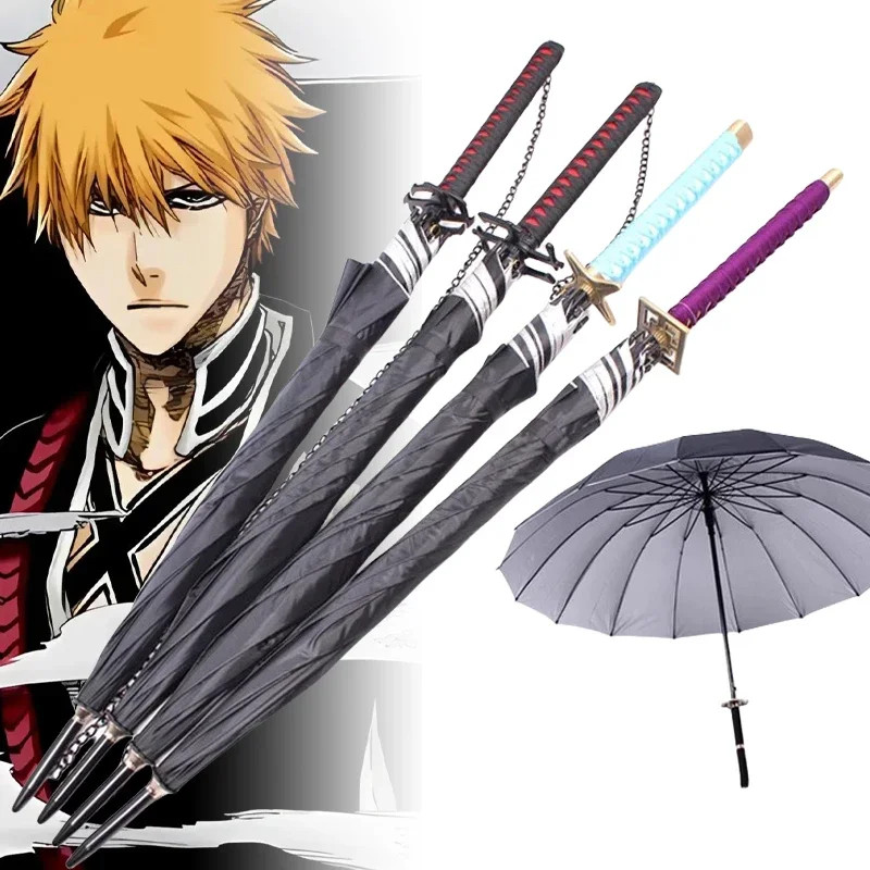 Katana Dù Anime Kurosaki Ichigo Chống Tia UV Màu Đen -BLEACH Aizen Sousuke