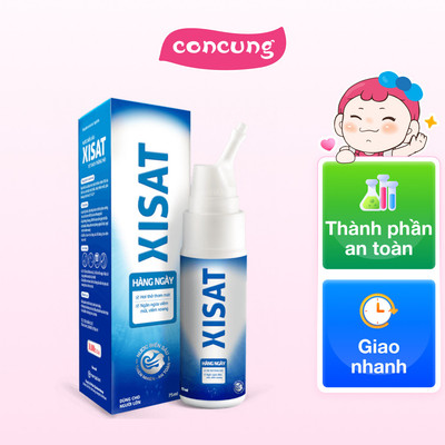 Dung dịch vệ sinh mũi nước biển sâu Xisat người lớn (75ml)