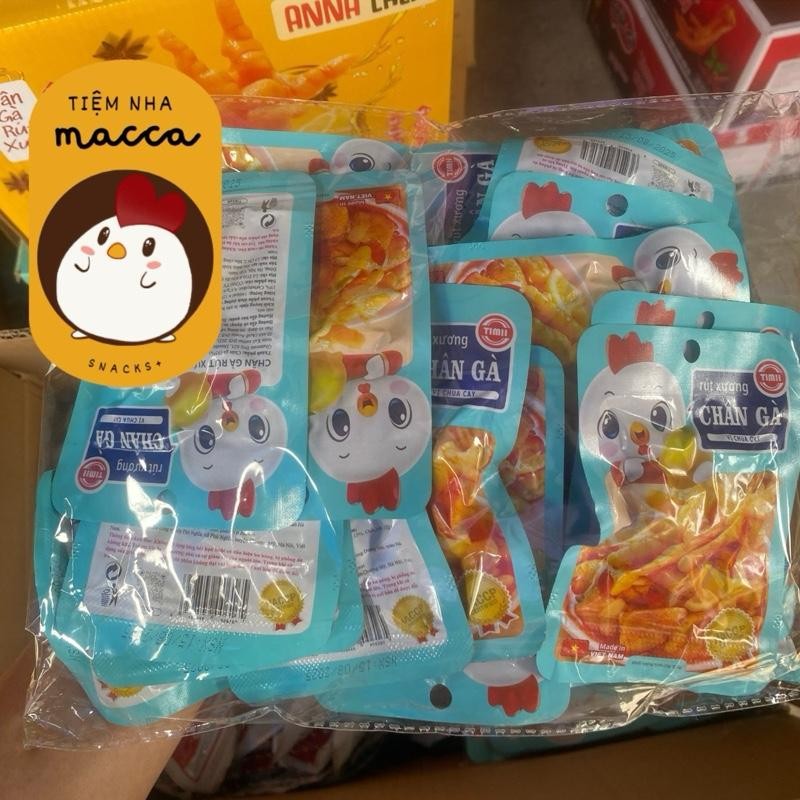 GIÁ SỈ - CHÂN GÀ RÚT XƯƠNG VỊ CHUA CAY, CHÂN GÀ RÚT XƯƠNG TIMI, CHÂN GÀ RÚT XƯƠNG SIÊU NGON 25G ( 20