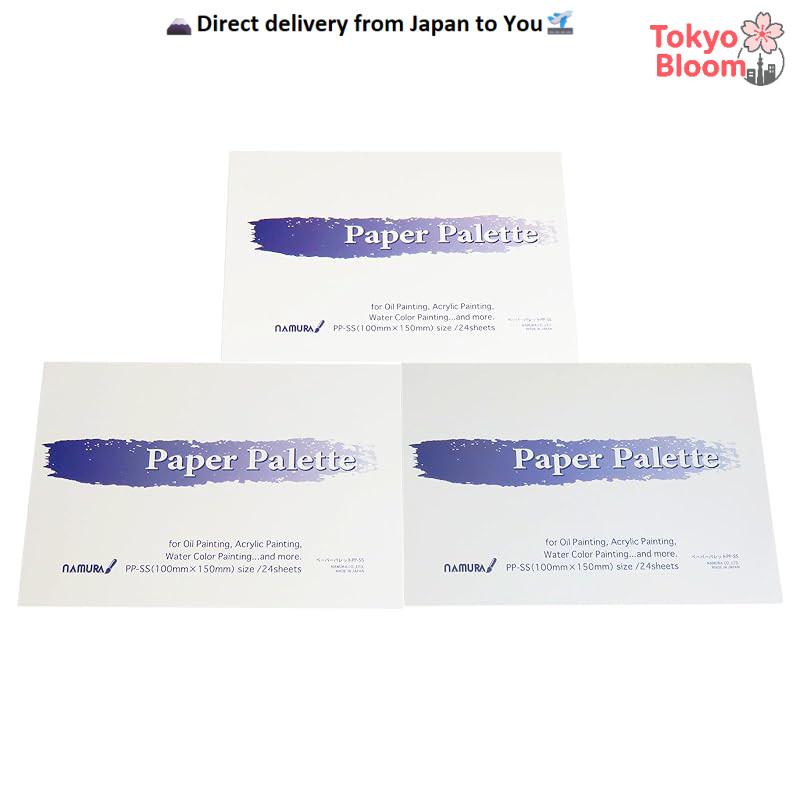 [Amazon.co.jp Exclusive] Namurataiseidou Paper Palette PP-SS 24 sheets, 150×100mm, Set of 3 Books- J