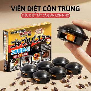  Thuốc Diệt Gián Hộp 12 Viên Diệt Tận Gốc Dễ Sử Dụng Tác Dụng Lâu Dài An Toàn-LPERM 