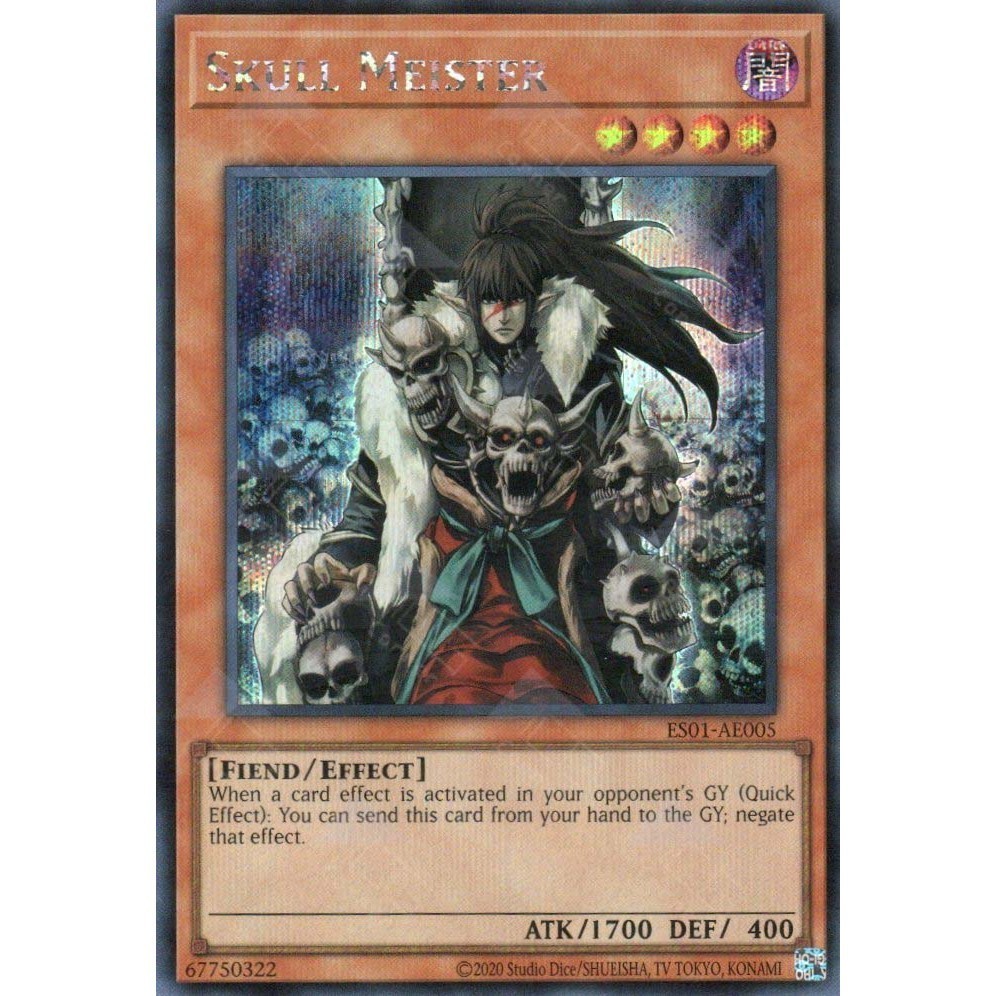 [ Bài Yugioh Chính Hãng ] ES01-AE005 Skull Meister