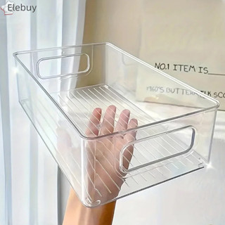   Elebuy  Hộp Bảo Quản Acrylic Mỹ Phẩm Để Bàn Hộp Nhựa Trong Suốt Ký Túc Xá Hộ Gia Đình Mặt nạ Da Hộp Bảo Quản Tủ Lạnh Mới 