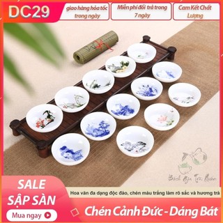 🍀 siêu ưu đãi 🍀9 mẫu chén sứ cảnh đức - dáng bầu - liên hoa chuồn chuồn