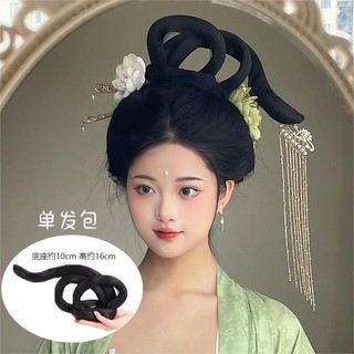 búi tóc gia cổ trang hanfu chụp concept studio đóng phim - TOC31