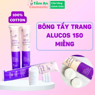  Bông Tẩy Trang 150 Miếng Bông Tẩy Trang Tròn Alucos Dày Dặn Mềm Dai  Dùng Cực Thích 