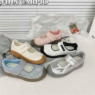 Lavina Carpio Giày Velcro Mary Jane mới dành cho nữ thoáng khí nguyên bản thích hợp đa năng giày thông thường