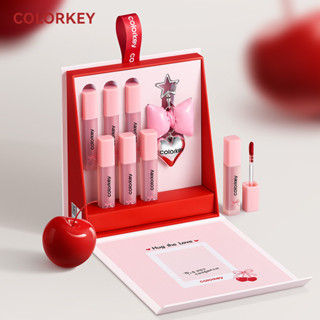 COLORKEY Hộp quà son bóng Ôm lấy tình yêu son lì son nhung hộp quà Valentine bộ son