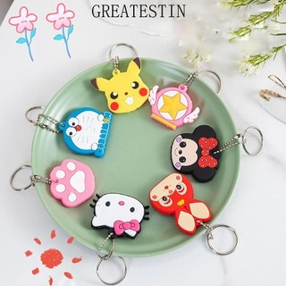 Móc khóa GREATESKSS, Vỏ bảo vệ chìa khóa Hello Kitty Pikachu, Chìa khóa silicon Minnie Doremon chất lượng cao