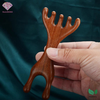 Heabety Đôi Đầu Cơ Thể Kinh Tuyến Massage Lược Sandal Hươu Răng Rộng Châm Cứu Giúp Lưu Thông Máu Chống Tĩnh Điện Dụng Cụ Mới