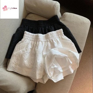 Quần short dáng rộng cạp cao xếp ly mùa hè 2022 tập thể thao giản dị cho nữ