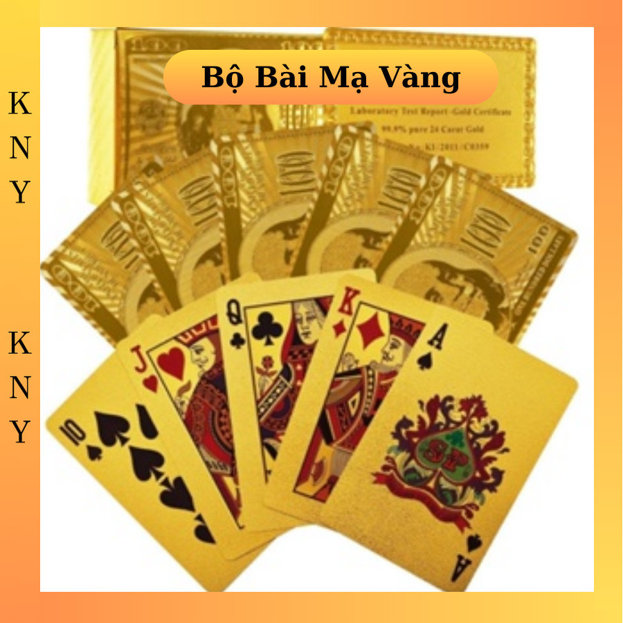 Bộ Bài Mạ Vàng 24k KNY