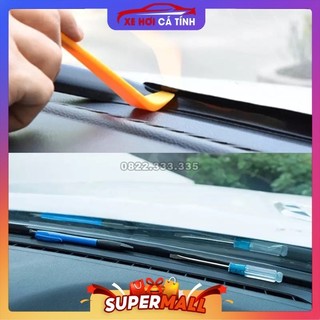 bộ nẹp chân kính lái ô tô kèm que gài như hình mô tả phù hợp mọi loại xe