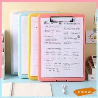 Thư mục tập tin DORAW A4, Hộp đựng tập tin bằng nhựa chống nước, Bảng điều khiển 2 trong 1 đa chức năng dành cho học sinh