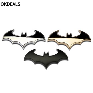 Hình dán kim loại 3D hình người dơi trang trí xe ô tô