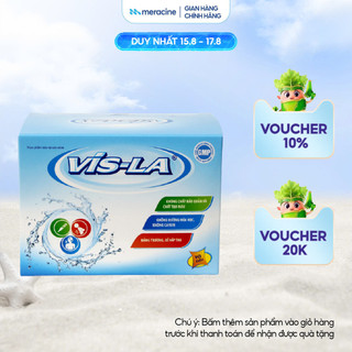 Thực phẩm bảo vệ sức khỏe bổ sung điện giải vitamin cho cơ thể Vis - La hỗ trợ tăng cường sức khỏe hộp 10 gói