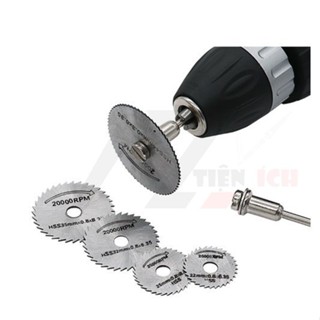 Set 5/6 lưỡi cưa mini, Bộ 5/6 lưỡi cưa mini, gắn máy khoan, mài cắt, lưỡi cưa gỗ, Bộ chuyển đổi máy khoan thành máy cắt