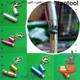 Toptool Cue Tip Shaper, Dụng cụ sửa chữa Snooker Pool Cue Tip Corrector, Móc khóa di động Kim loại Sửa chữa hiệu quả Bida Cue Needle