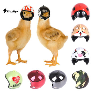 [Fluxifyx] Mũ Bảo Hiểm Gà Cho Thú Cưng Ngộ nghĩnh Vẹt Mũ Chim Mũ Nón Nhỏ Trang Phục Cứng Phụ Kiện Cho Gà Chim Parakeet