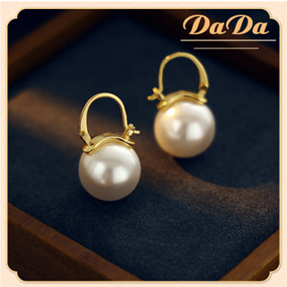  Bông tai vàng 18K thật Trang sức ngọc trai lớn dành cho nữ Nước ngọt Quà tặng tùy chỉnh nâng cao cho bạn bè 