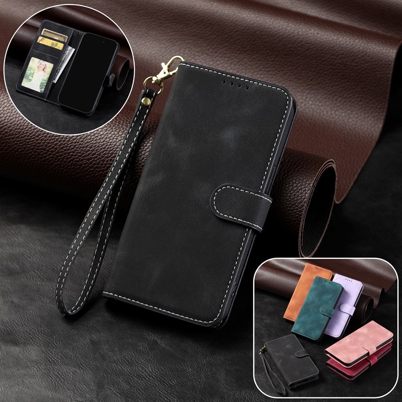Dành Cho Xiaomi Redmi Note 13 12 Pro Plus Note 11 11S 12S Pro Redmi 13C A3 Bao Da Lật Nam Châm Đứng Ví Điện Thoại