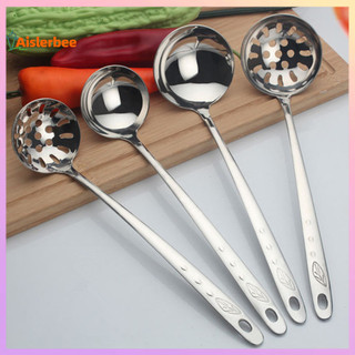 Aislerbee Soup Ladle Chống Dính Công Thái Học Thép Không Gỉ Mài Đánh Bóng Phục Vụ Thìa Canh Cho Tiệm Bánh