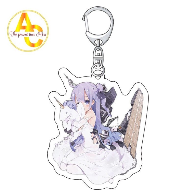 Azur Lane Azur Lane Azur Lane Acrylic Móc Khóa Anime Lưu Niệm