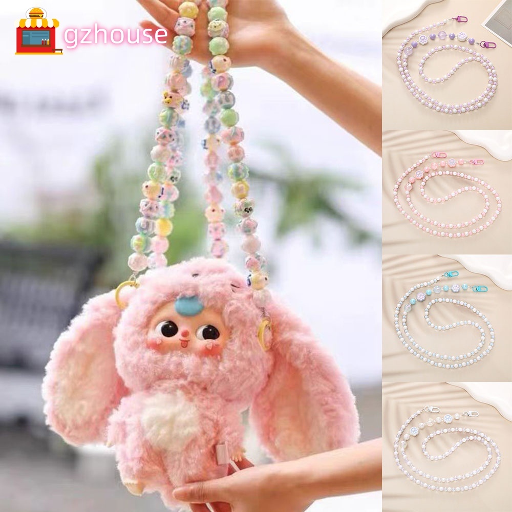 🔥🔥🔥GZHOUSE BabyThree  Migo Thu thập Sở Thích Chống Mất Dây Treo Phụ Kiện Trang Trí Điện Thoại Di Động Dây Treo Hạt Búp Bê Treo Dây Móc Khóa Nhiều Màu Sắc DIY Ngọt Ngào Và Dễ Thương