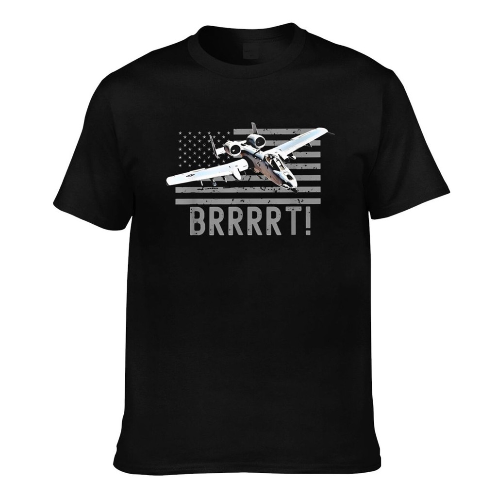 Áo thun nam tùy chỉnh A10 Thunderbolt Warthog Brrrrt Pilot ngộ nghĩnh