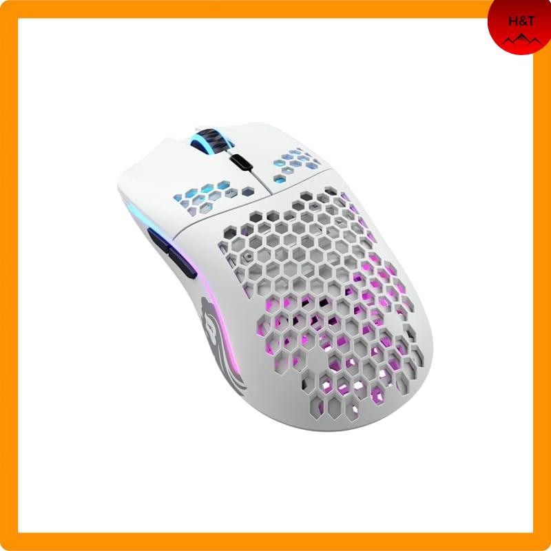 Glorious Model O Wireless Gaming Mouse White, Wireless, Lightweight, RGB Gaming Mouse, 6 Programmabl