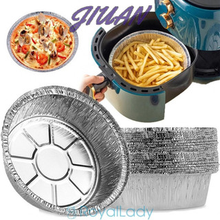 Set 50 Khay Lá Nhôm Bạc 5.4g Đựng Bánh Pizza / Nồi Chiên Không Dầu