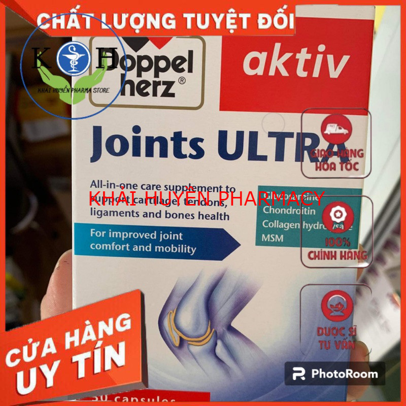 Viên uống cải thiện chức năng khớp và ngăn sự tiến triển thoái hóa Doppelherz Aktiv Joints Ultra ( H