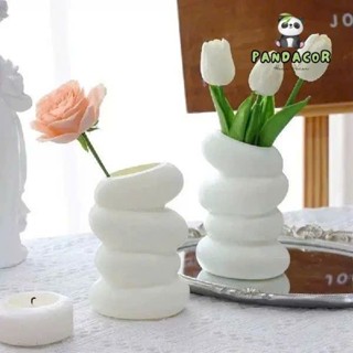 Lọ hoa nhựa giả gốm sứ tráng men lạnh Decor trang trí nhà cửa phong cách Bắc Âu sang trọng _PD