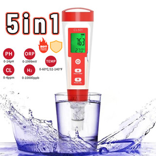 Bút đo Hydrogen TMD5 Trong 1 - TEMP/PH/H2/ORP/H2độ nhạy cao cho kết quả chính xác, nhanh chóng