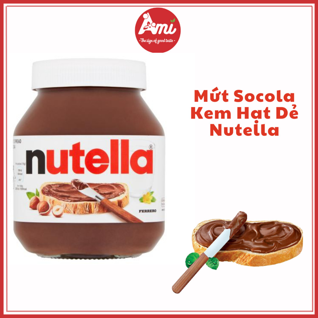 Mứt Socola Kem Hạt Dẻ Nutella Đức Phết Bánh Mì