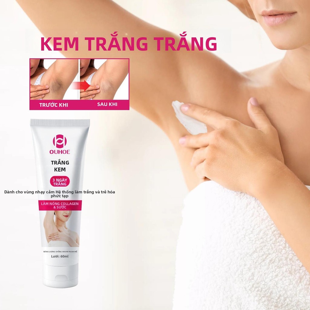 Kem làm trắng vùng dưới cánh tay và kín đáo armpit  cream