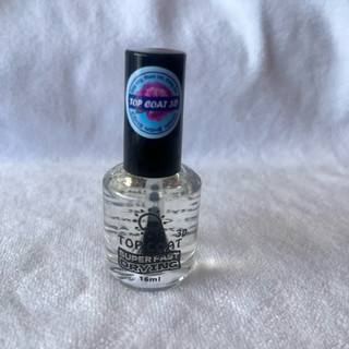 Nước Sơn bóng móng tay NẮP ĐEN 15ml TOP COAT 3D GIÁ RẺ Sơn dưỡng móng bóng bền nhanh khô nước trong cọ sơn màu đen⭐️⭐️ 