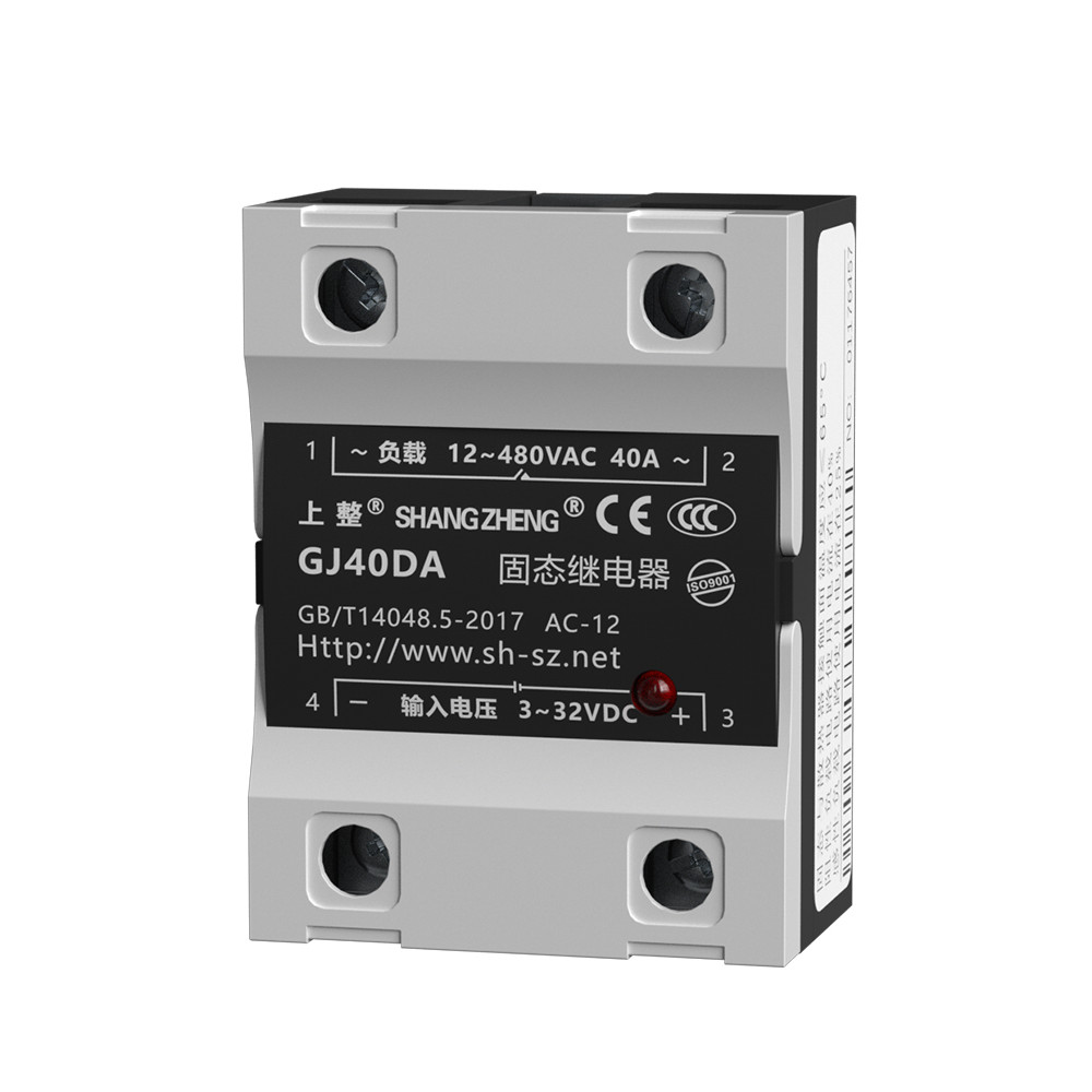 Rơle thể rắn một pha nhỏ SSR-25 / 40 / 60 / 100DA DC điều khiển AC 220 / 380VDC
