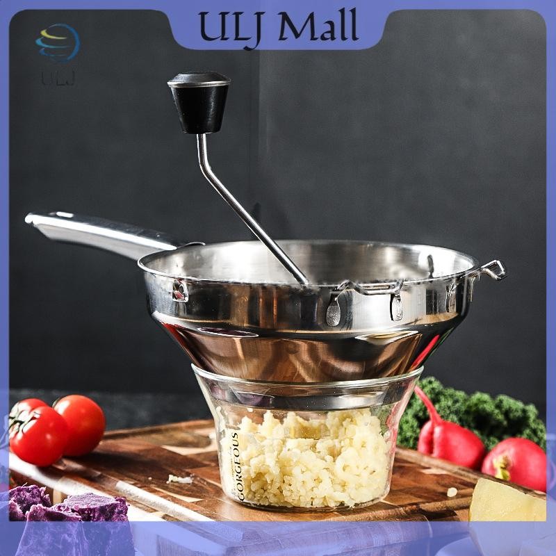Máy xay thực phẩm bằng thép không gỉ đa chức năng ULJ Máy xay quay Máy lọc rau củ Cà chua khoai tây Máy xay nghiền có đĩa phay.