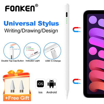 Fonken Đa Năng Hoạt Động Điện Dung Bút Cảm Ứng Stylus Bút Vẽ Bút Chì Cho Android iOS Điện Thoại Máy Tính Bảng